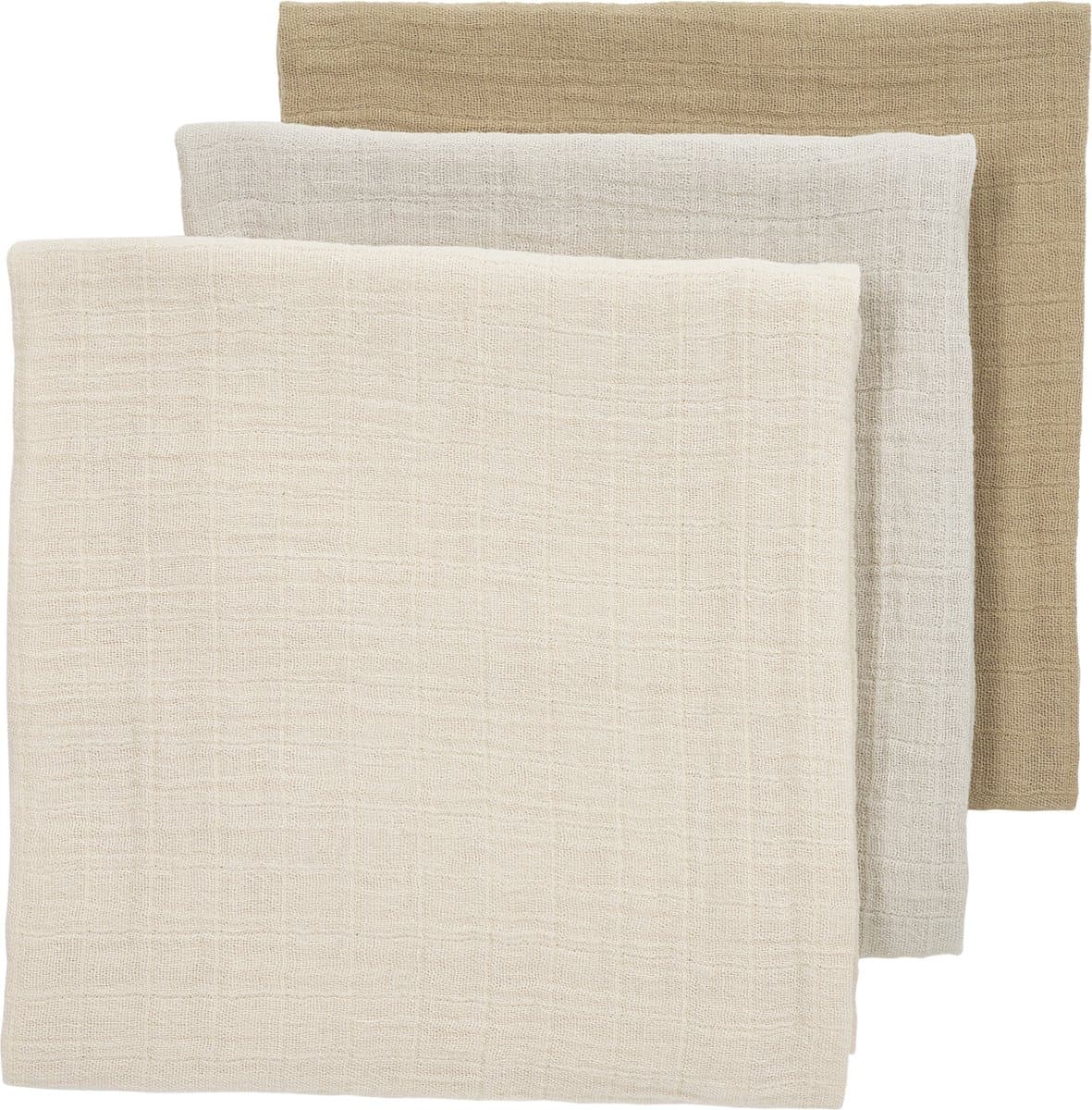 Meyco Baby Uni Pre-Washed Hydrofiele Doeken – 3 Stuks - 70x70 cm - Soft Sand/Greige/Taupe (EAN: 4054703152432): Waarom deze doeken zo in mijn hart zijn geslagen