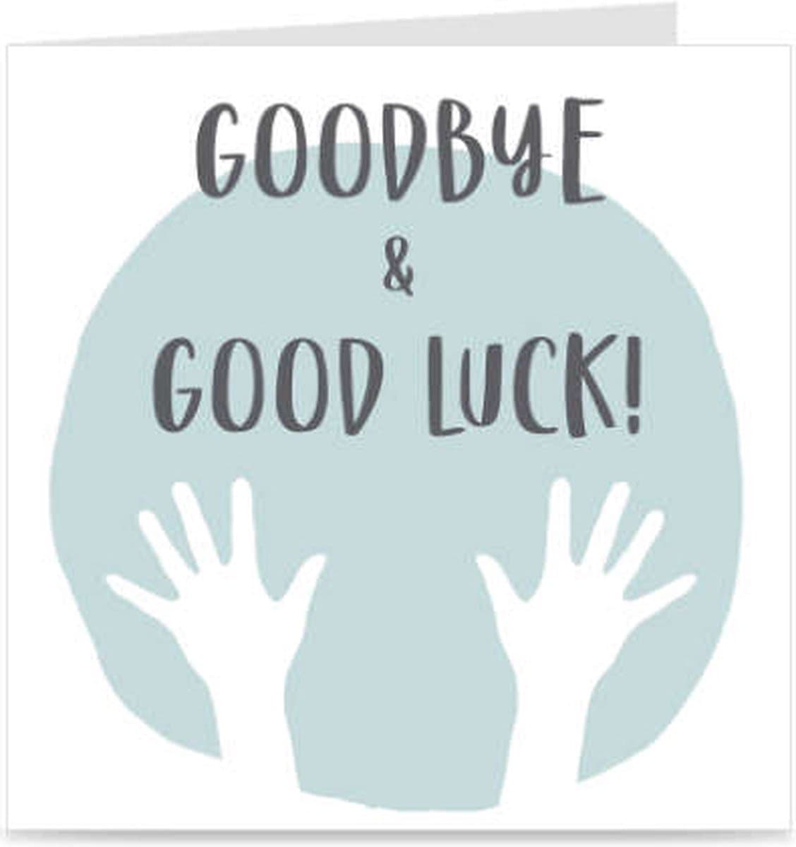 GOODBYE & GOOD LUCK | kaart / wenskaart met envelop | voor afscheid / nieuwe baan collega (EAN: 9110025312192): **Why This Card Steals the Spotlight**