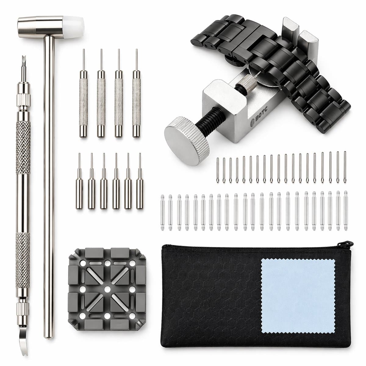 BOTC Horloge Reparatie Set - 145-delige - Pinnetjes voor je Horloge - Horlogeband Inkortset (EAN: 8721049704408): Wat Is Het Eigenlijk
