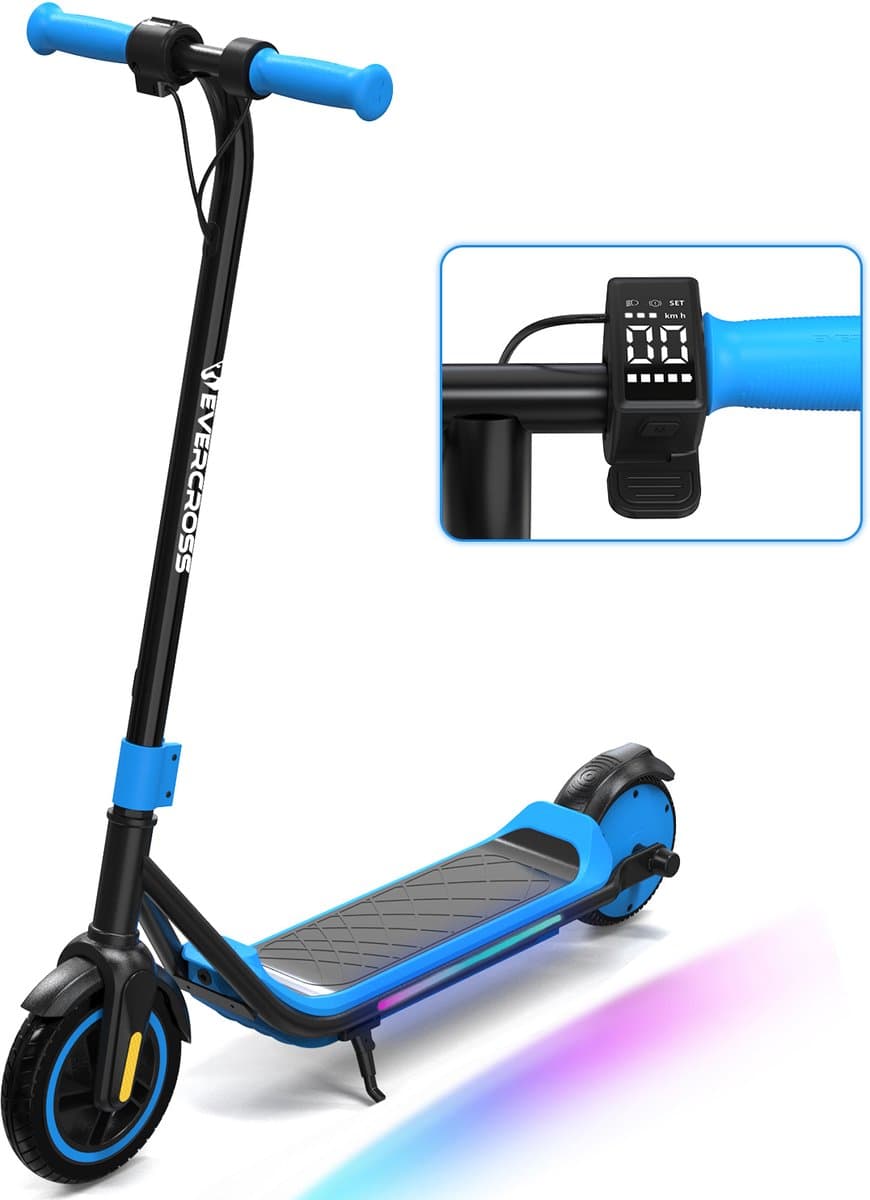 EVRCROSS E6 Elektrische Step Kinderen | LCD-Scherm | 21.6V / 5.2AH | 3 Snelheden | 6-12 Jaar Oud | 15 km kilometerstand (EAN: 8721249596186)