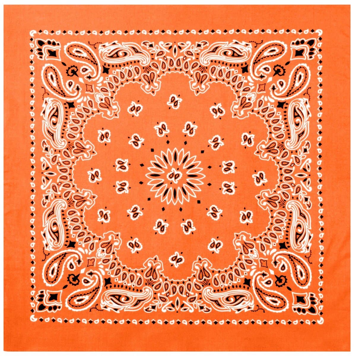 Fako Fashion - Bandana - Hoofddoek - Mondbescherming - Zakdoek - Sjaal - Paisley II - Oranje (EAN: 8720963234435): Verschillende Gebruiksgebieden, Samen met Stijl 🛋️