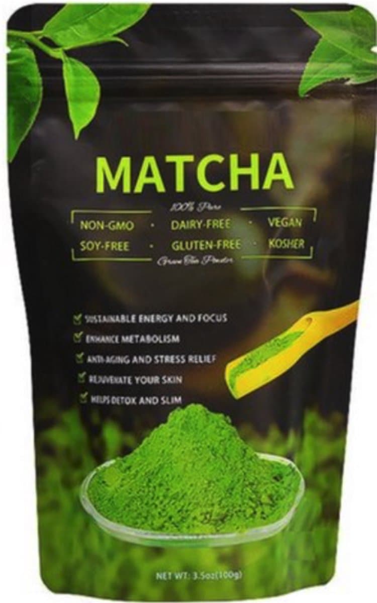 Matcha Thee - Japanse Green Tea Poeder - Starter Set - 100 gram - Matcha Latte (EAN: 8720892432919): 📦 Wat zit er in de starter set