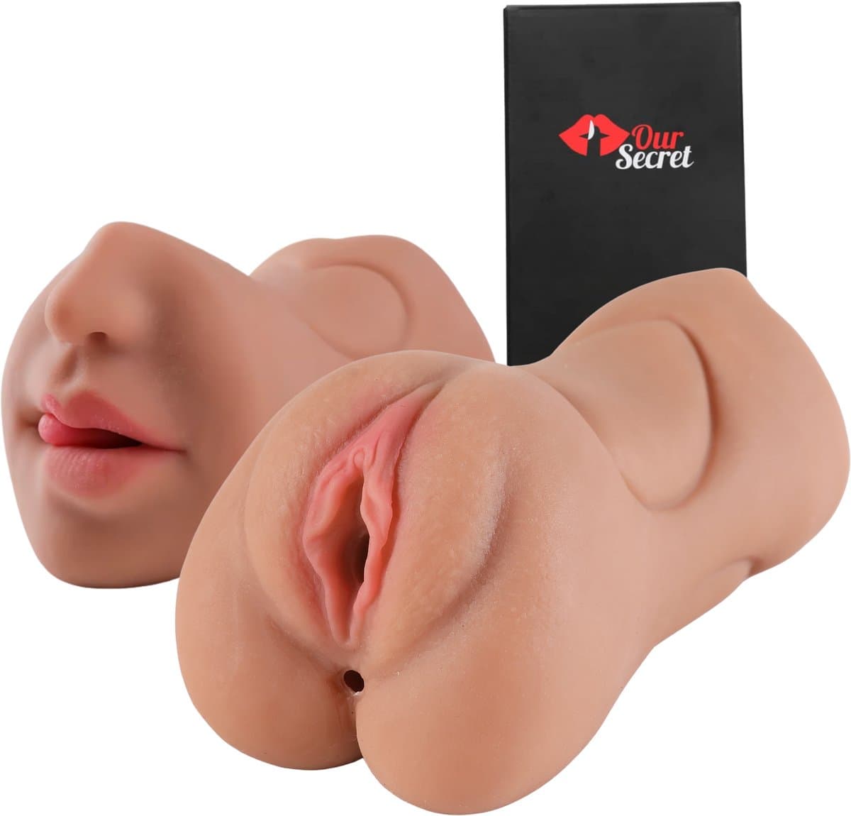 OurSecret® Sofia - 3-in-1 Pocket Pussy - Masturbator voor Man - Sex Toys voor Mannen - Mond, Vagina & Anus - Kunstvagina (EAN: 8720211096440)