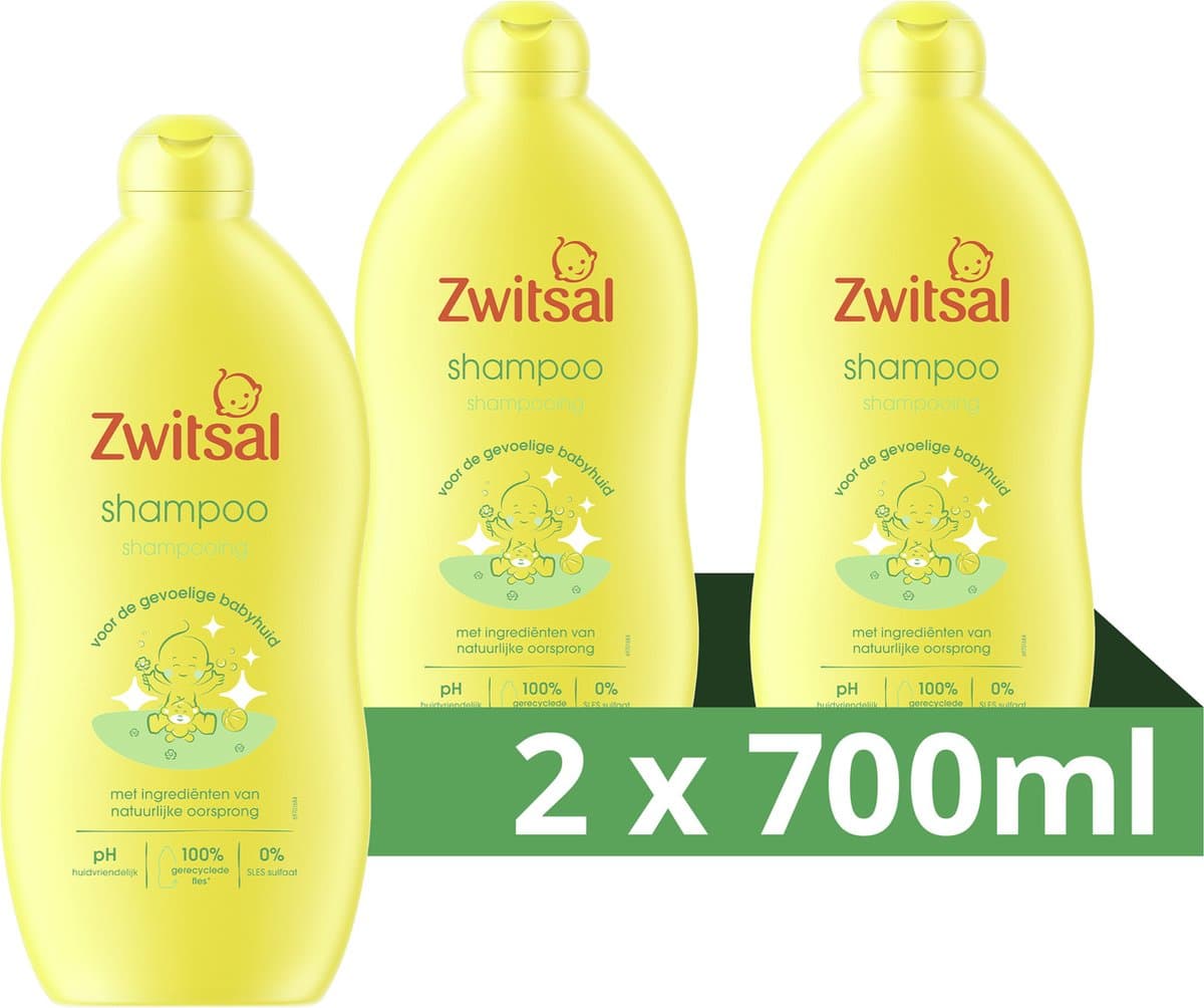 Zwitsal Baby Shampoo - 2 x 700 ml - Voordeelverpakking (EAN: 8720182053893)