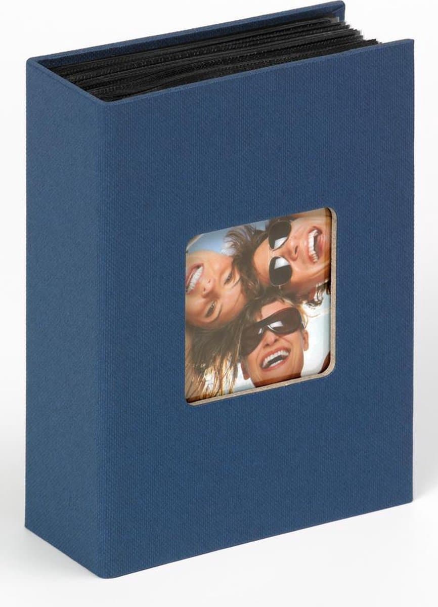 Walther Fun - Fotoalbum insteek - 100 foto's 10x15 cm - Blauw - Linnenstructuur (EAN: 4004122266197)