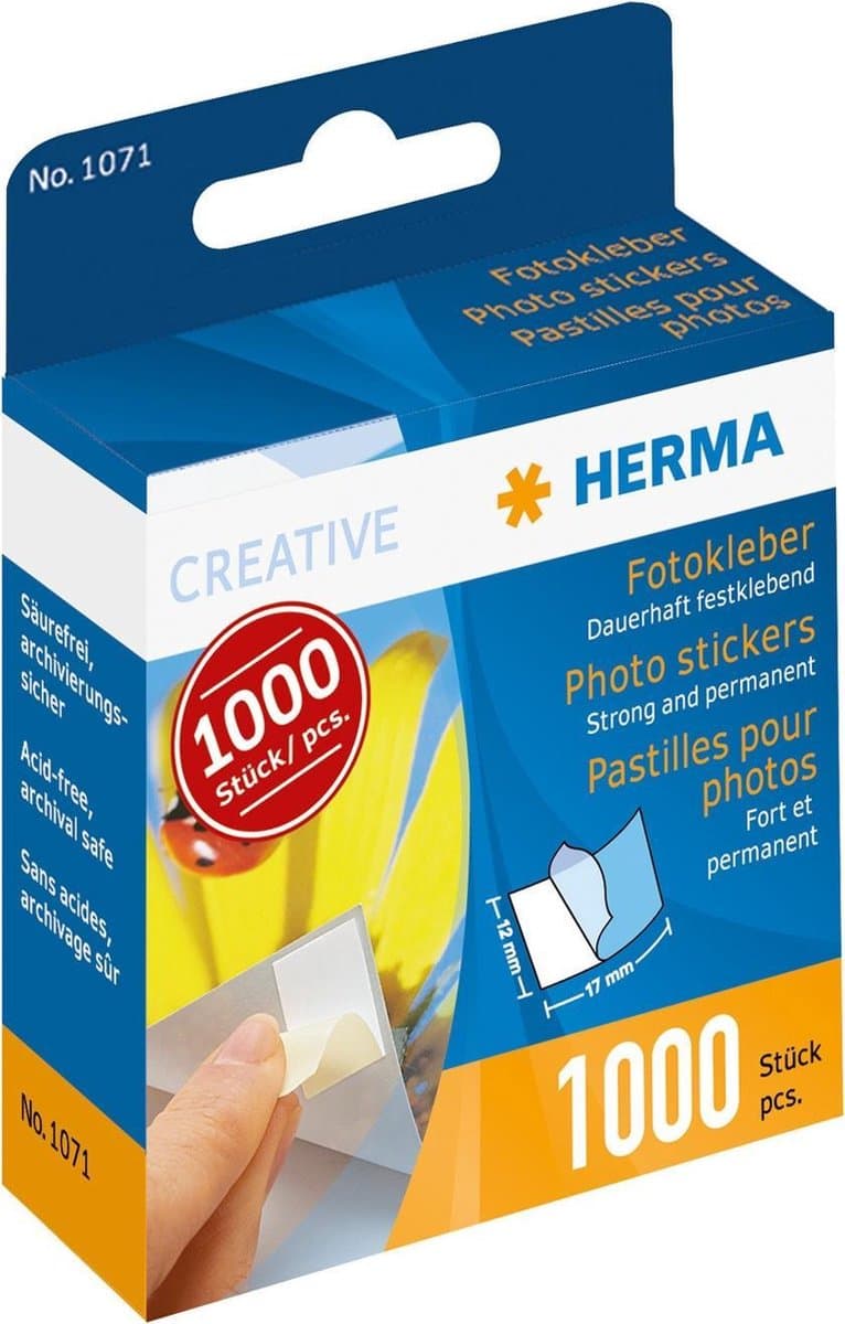 Herma Fotoplakkers - 1000 stuks (EAN: 4008705010719)