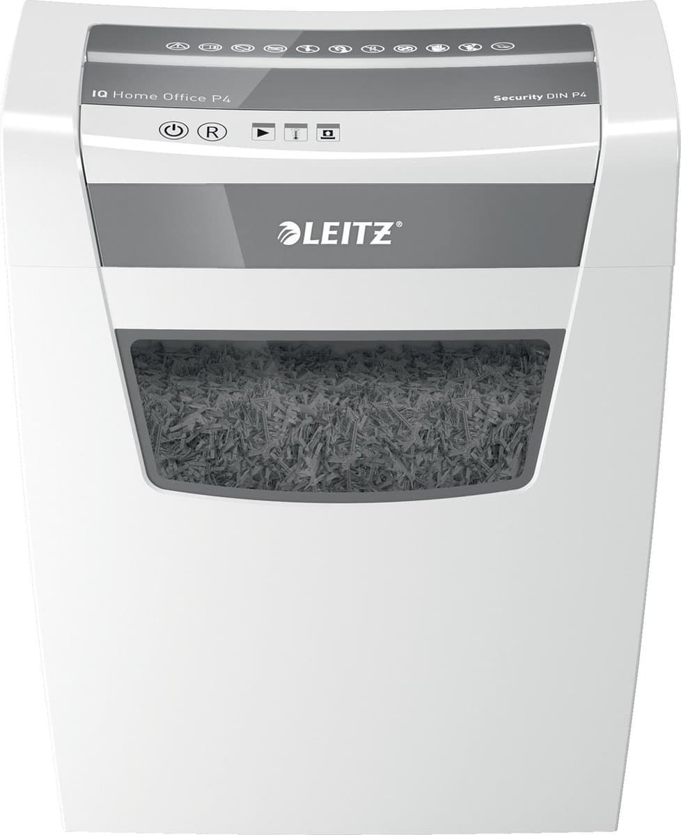 Leitz IQ Home Office Papierversnipperaar voor Thuis - P4 Snippers - Tot 10 Vel - 23L - Wit (EAN: 4002432118939): **Wat maakt deze versnipperaar speciaal ✂️**