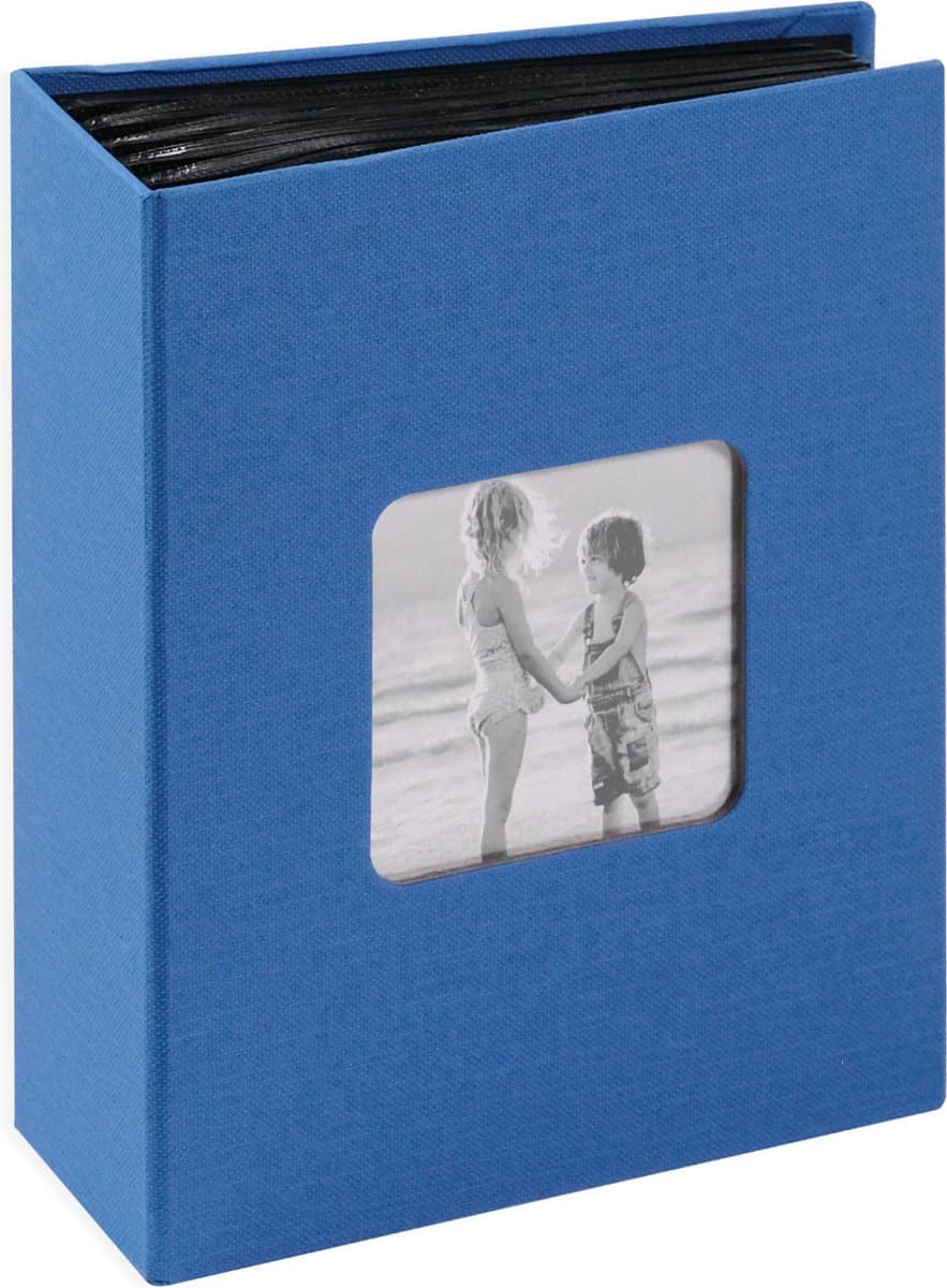 Fotoalbum insteek - SecaDesign Vita - 100 foto's 10x15 cm - Kobalt blauw - Linnenstructuur (EAN: 8721041100840)