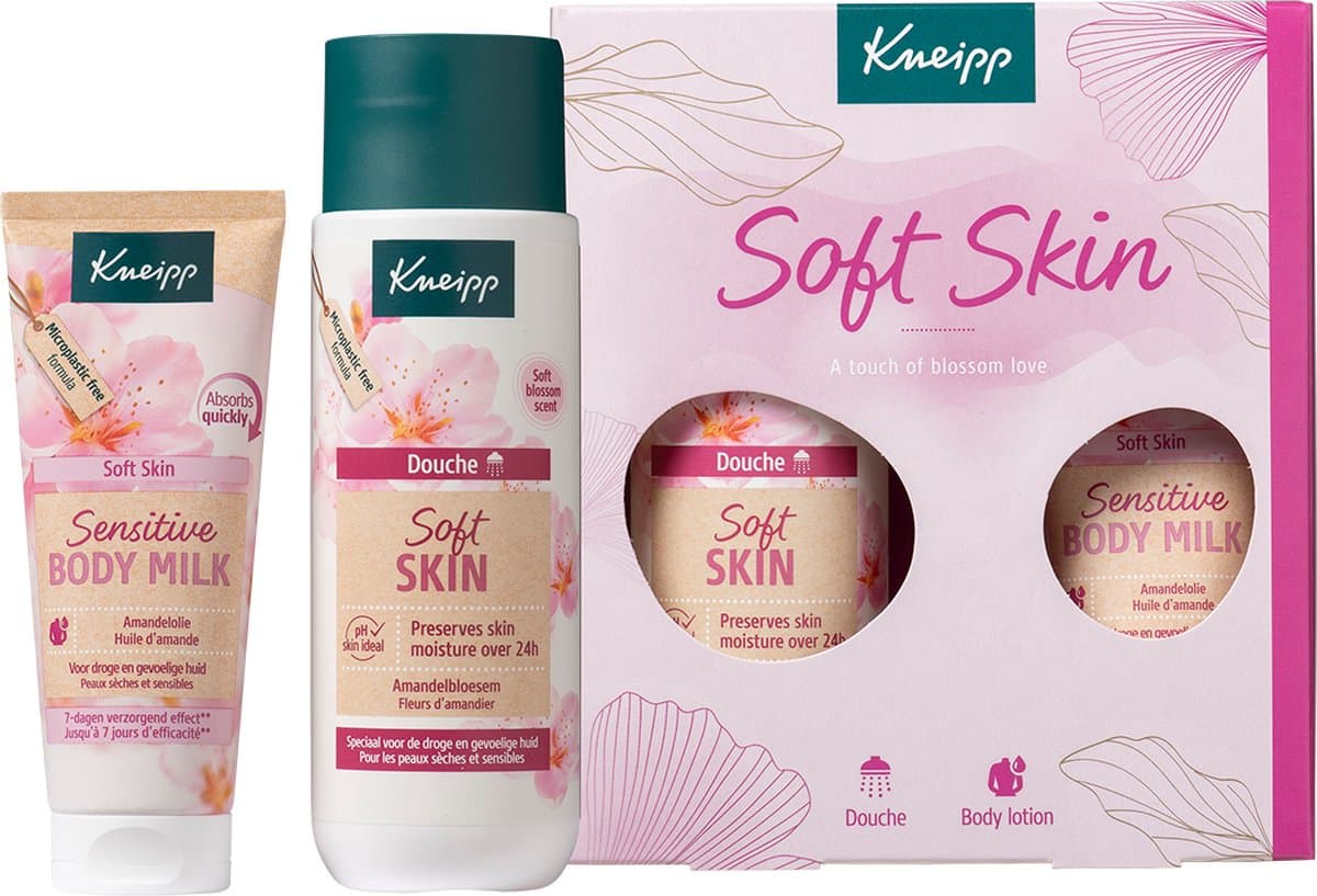 Kneipp Soft Skin Moments Geschenkset - Cadeau - Douchegel + Body lotion (EAN: 8712585037167)
