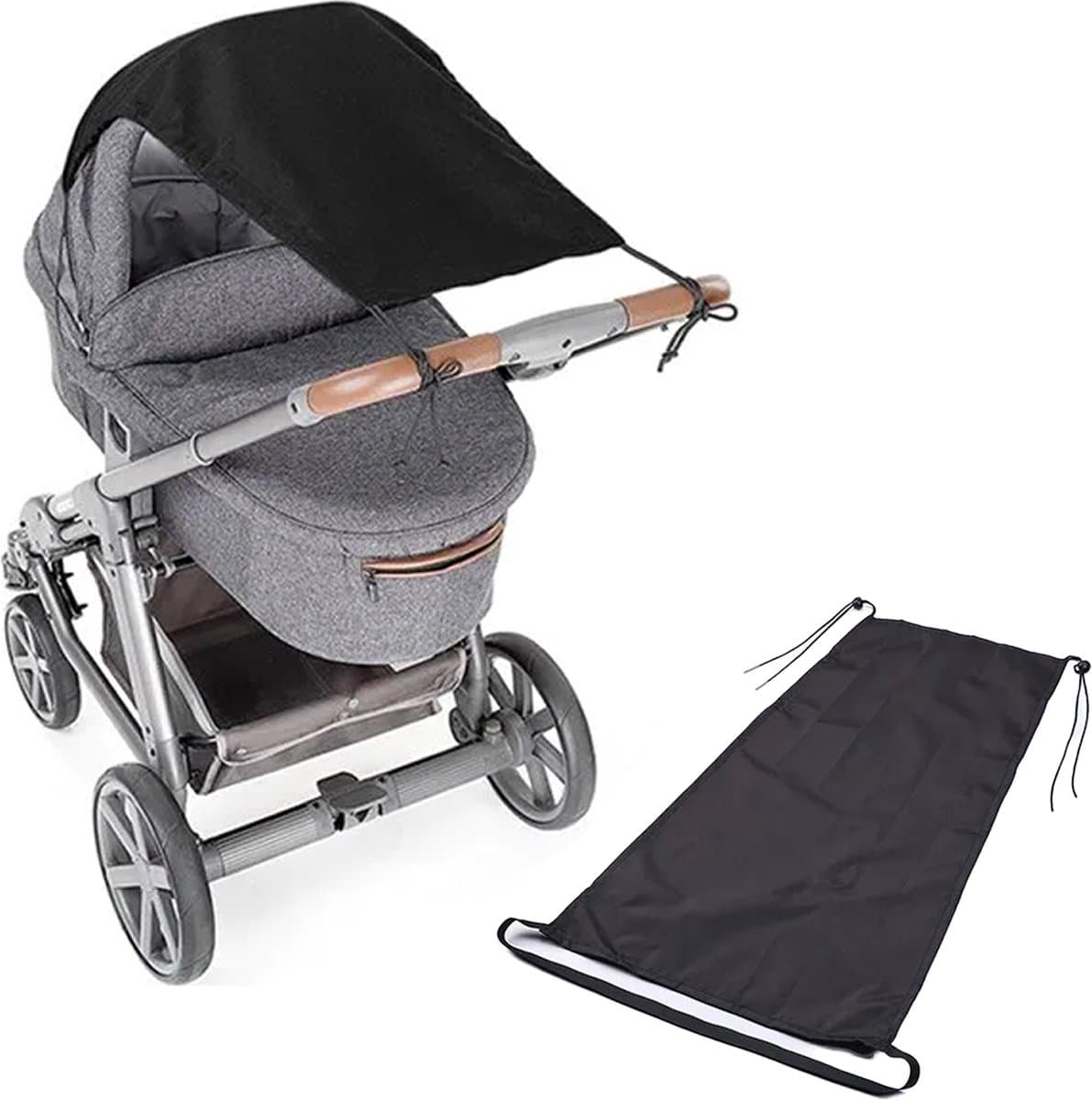 Dayshake Zonnescherm Kinderwagen - Verstelbaar Zonnedoek - Waterdicht - Eenvoudig te bevestigen (EAN: 8720648156878)
