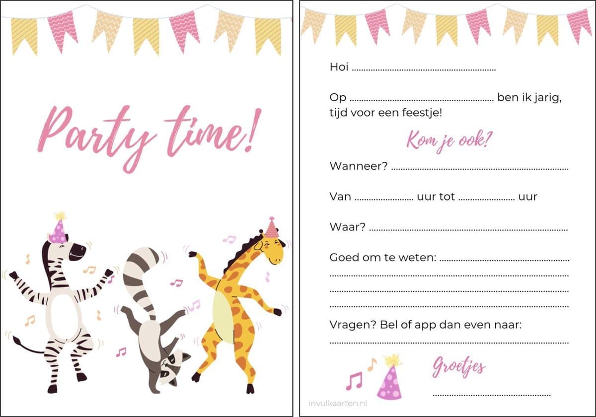 Uitnodiging kinderfeestje | 12 stuks | uitnodigingskaarten | uitnodiging verjaardag | uitnodiging feest | uitnodiging kinderfeestje jongen | uitnodiging kinderfeestje meisje | uitnodiging feestje (EAN: 8720648142307)