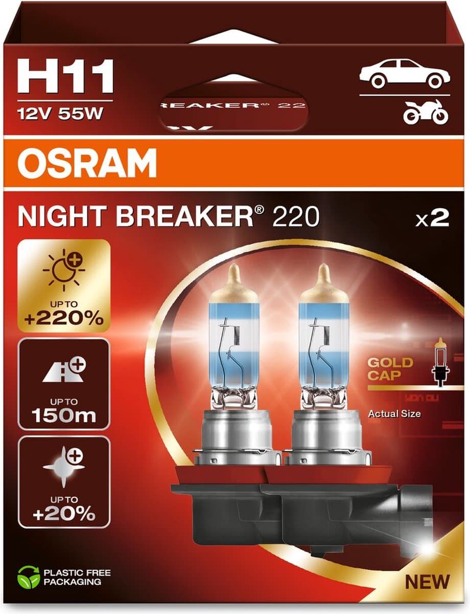 Osram Night Breaker 220 H11 64211NB220 set (EAN: 4062172399593)