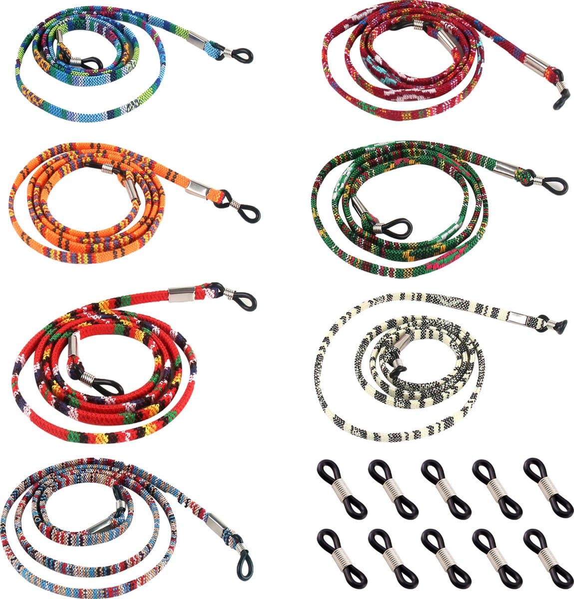 Somstyle 7-in-1 Brillenkoord Set - Zonnebril Koord - Dames & Heren - Multicolor (EAN: 8721073305893)