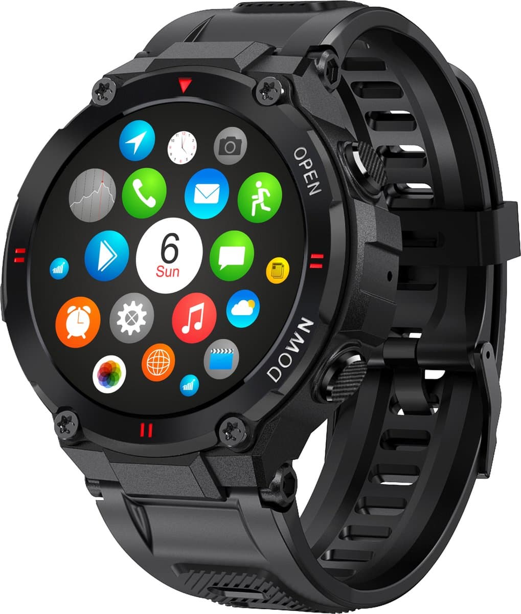 Nuvance Outdoor Smartwatch - 45 mm - IP67 Waterdicht - Bluetooth Smartwatch voor Dames en Heren - Smartwatches - Sporthorloge (EAN: 8720387501557): Wat vind ik bij de Nuvance Outdoor Smartwatch