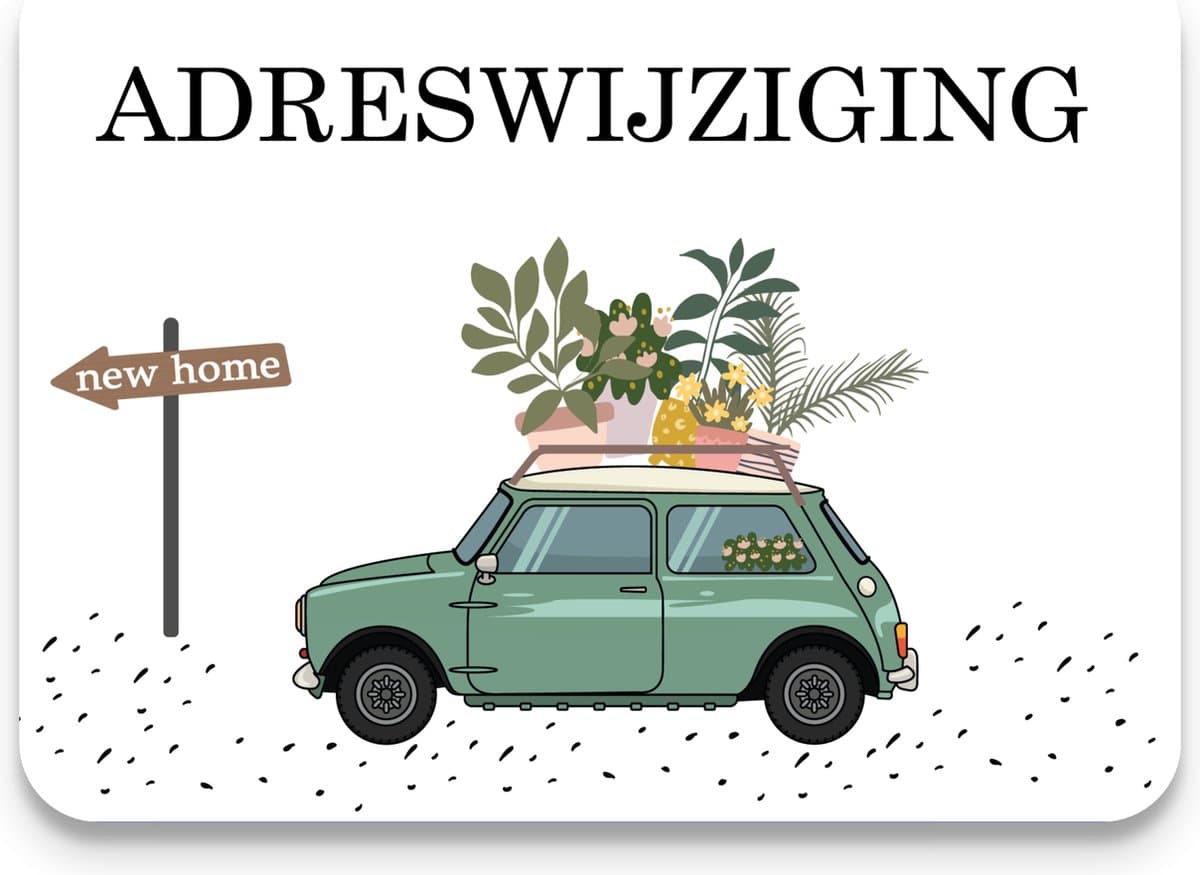 Verhuiskaarten 20 stuks - MINI COOPER New Home - A6 - Adreswijziging - Studio Juulz (EAN: 6095838196128): Waarom ik er meteen van hield