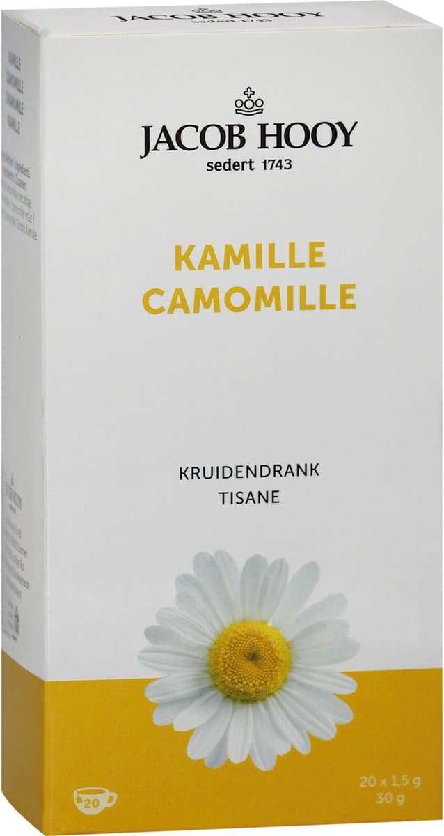 Jacob Hooy Kamille Theezakjes 20 stuks (EAN: 8712053352105): **Waarom Kamille-thee**