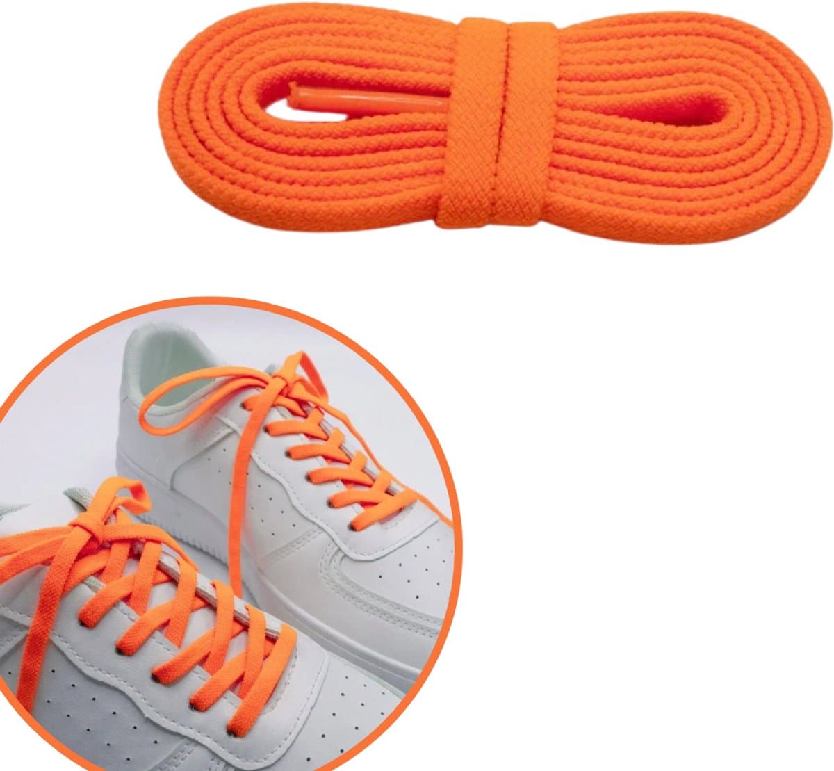 Chipa - Oranje Veters 120 cm - 1 Paar – Licht Elastische Veters – Nylon – One Size – Schoenveters – Perfect voor Koningsdag & Festivals - Oranje Accessoires - Koningsdag Accessoires - Unisex - Koningsdag Kleding - Kingsday (EAN: 8721527640303): Ee...