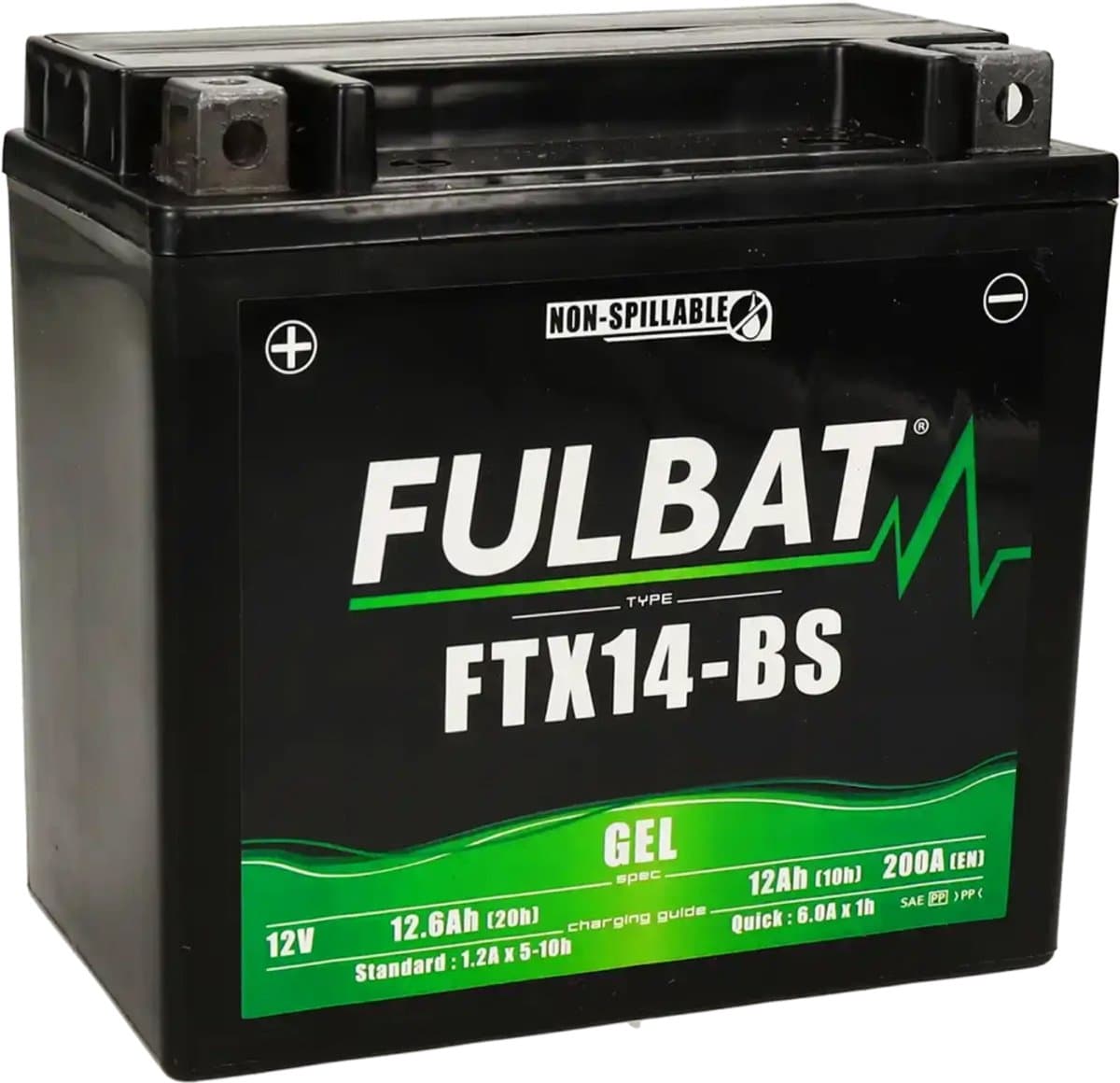 Fulbat YTX14-BS Motor Accu 12V 12.6Ah – Gel Accu | Onderhoudsvrij & Gebruiksklaar (EAN: 3564095509239)