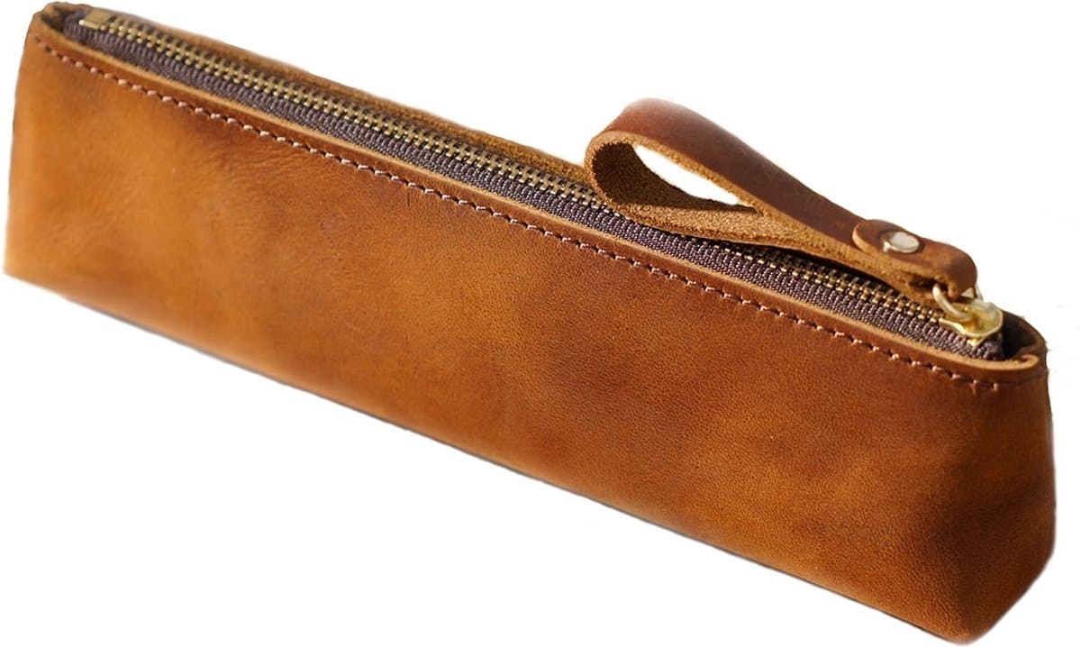 Pen Etui, Leer, Pennenzak Volwassenen, Geschikt voor minimum 15 Pennen - Bruin (EAN: 6940203716213): Waarom een pen-etui plots mijn favoriete accessoire is