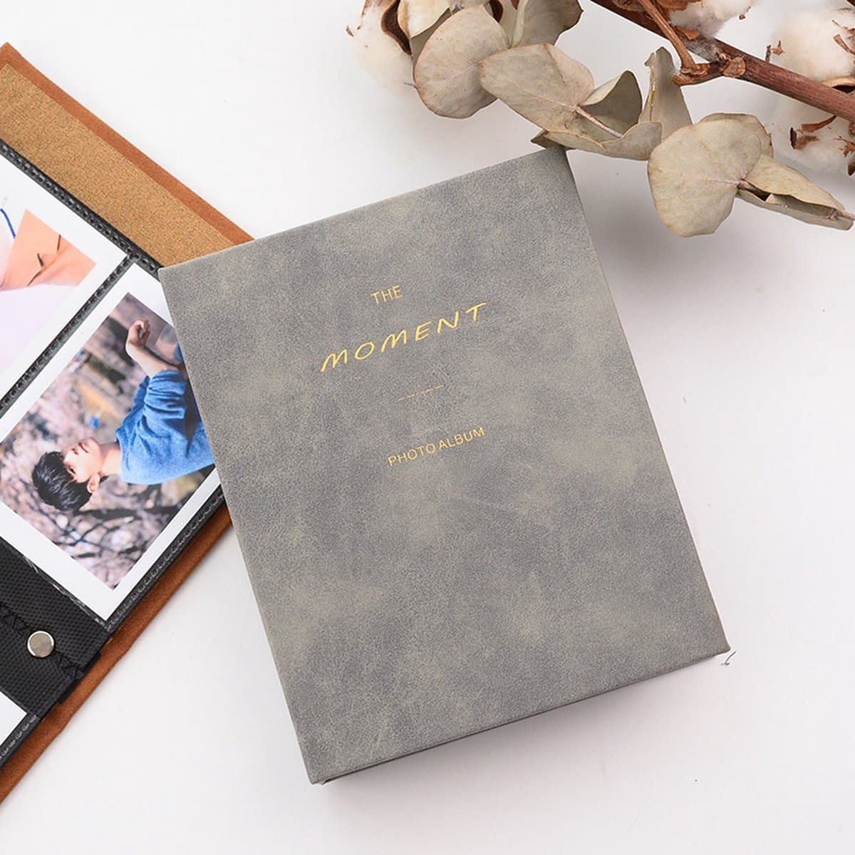 Polaroid Fotoalbum - 64 Fotos - Instax Mini Geschikt voor Fujifilm - Insteek Fotoboek - Mini Album - Grijs (EAN: 8719327785102)