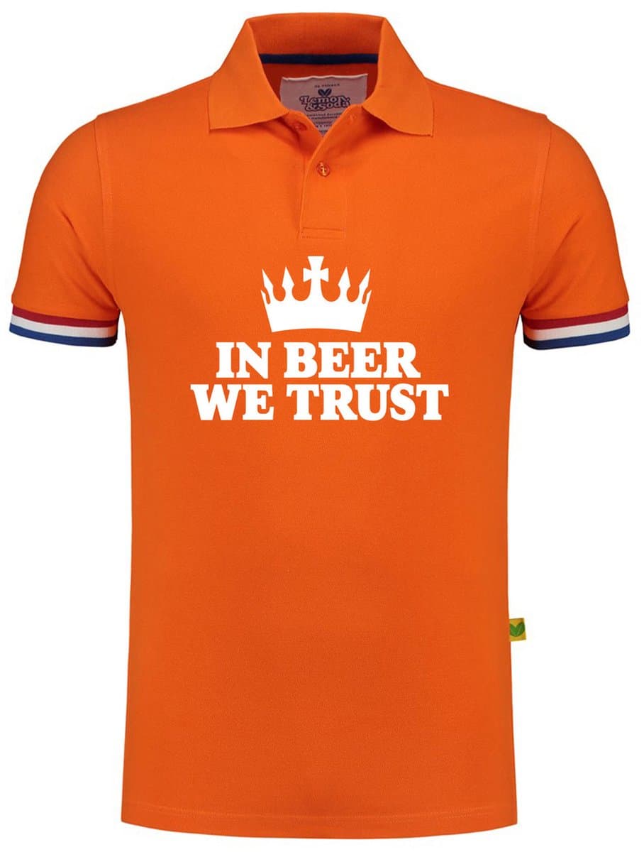 Bellatio Decorations Koningsdag verkleed poloshirt heren - in beer we trust - oranje L (EAN: 8721131356737): Waarom een poloshirt wél kan op Koningsdag 🧡