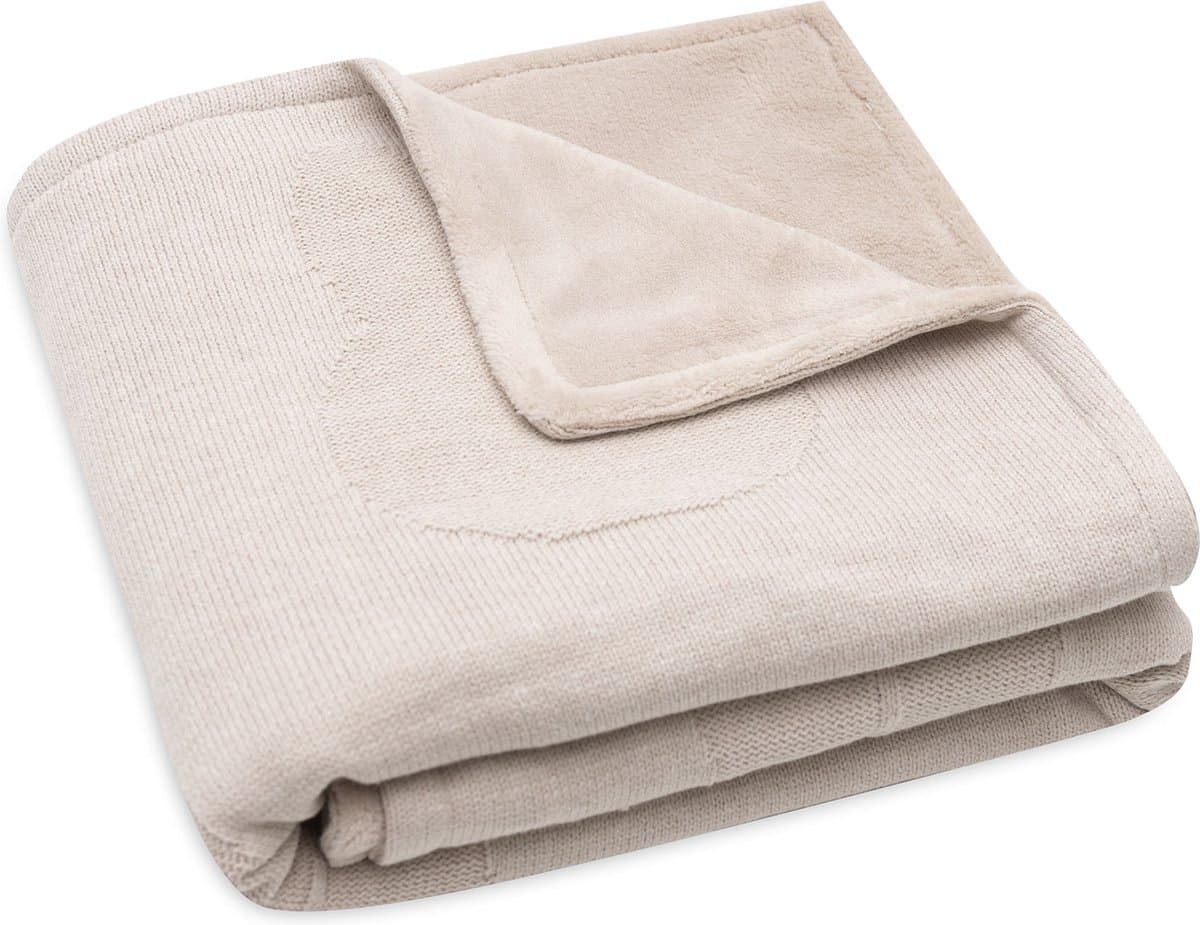 Jollein x Nijntje - Deken Wieg 75x100cm - Wiegdeken, Wiegdekentje, Dekentje Baby - Miffy - Nougat/Coral Fleece (EAN: 8717329379060)