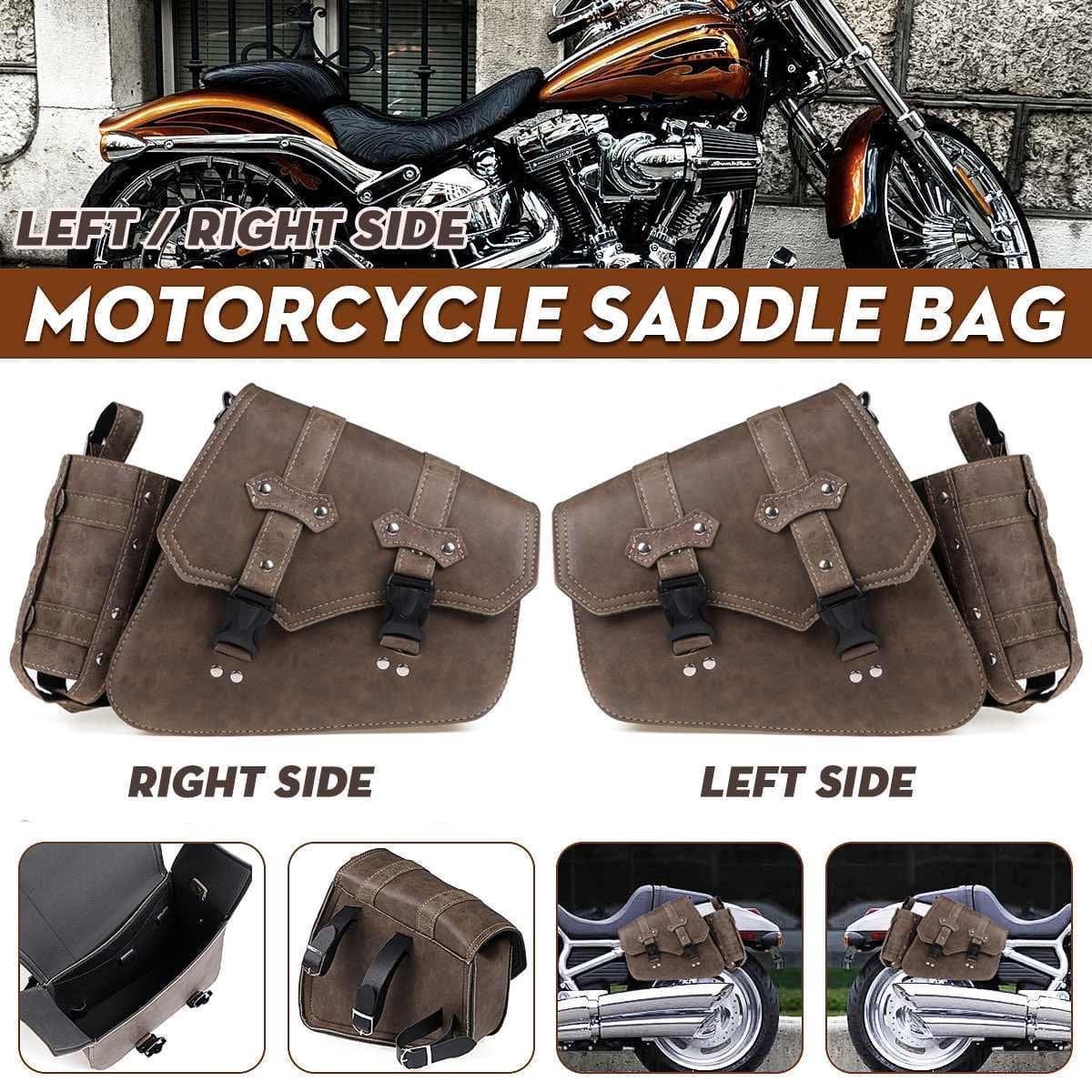 Zadeltas rechts waterdicht vintage motor bruin (EAN: 7442155656726)