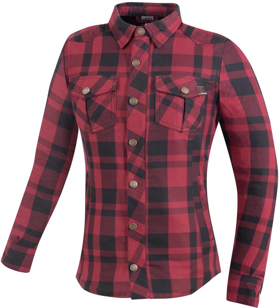 Bogotto Forgewood Dames Zwart Rood Motorshirt - Maat - Jas (EAN: 4060058201800): **Eerste Indruk Design dat Je Ogen Vangt**