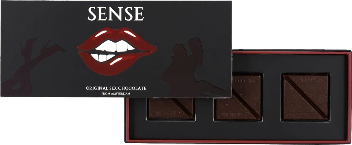 Sense Chocolate - libido verhogend - erotische booster - lustopwekker - libido verhogende chocolade - Sense chocolade - sense chocolate sex - 6 stuks (EAN: 6152619514592)