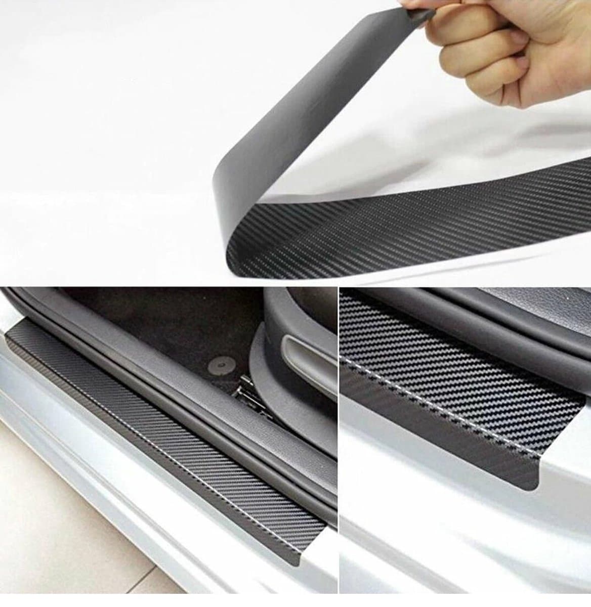 Carbon Look Auto Instap Dorpel Folie Bescherming Decoratie Trim Sticker Sponning Lijst (EAN: 7141256337502): Wat is dit eigenlijk