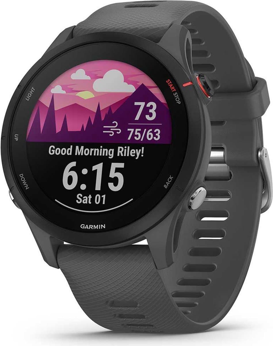 Garmin Forerunner 255 - Global versie - Sporthorloge met GPS - 46mm - Slate Grey (EAN: 0753759307240)