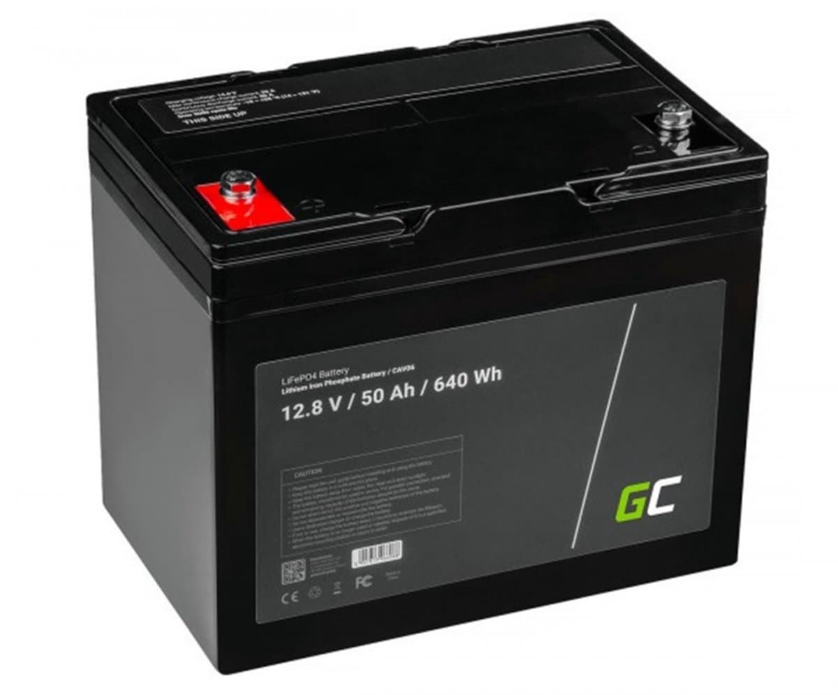 Green Cell LiFePO4 accu 50Ah – 12.8V 640Wh lithium ijzerfosfaat batterij – deep cycle camper accu – PV systeem batterij – boot accu – onderhoudsvrije energie opslag – BMS beveiliging – lange levensduur 3000+ cycli (EAN: 8785312023047): Waarom LiFe...