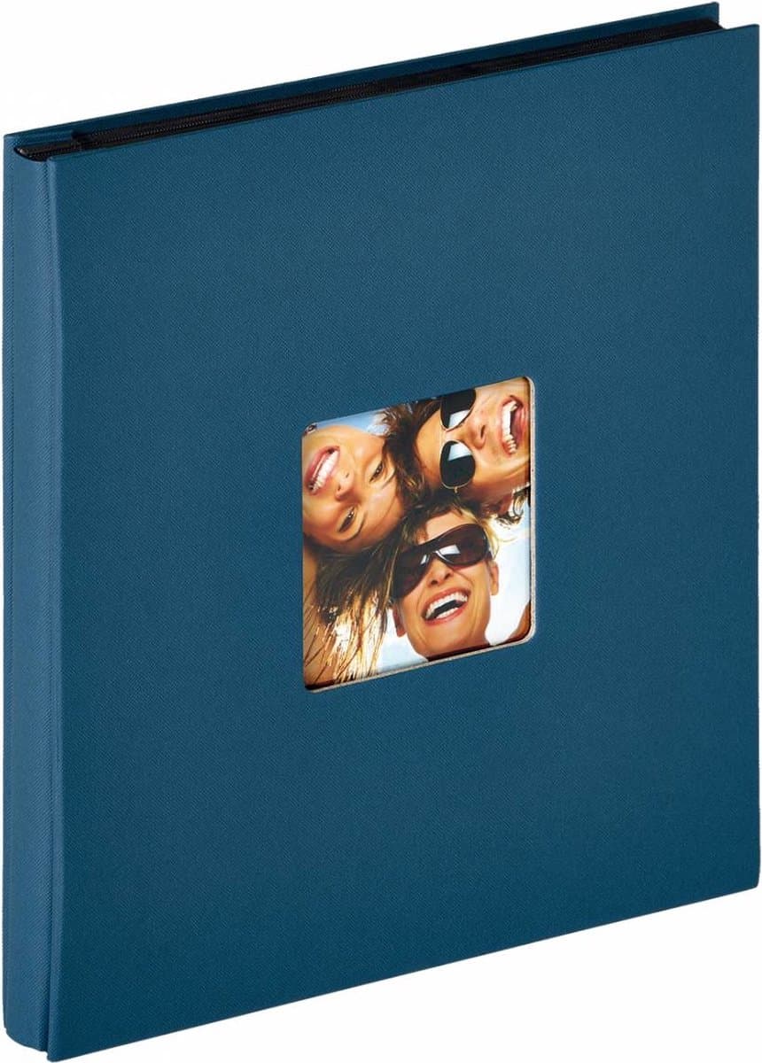 Walther EA-110-L Fun - Insteekalbum - Formaat 31 x 33 cm - 400 foto's 10 x 15 cm - Blauw (EAN: 4004122261901)