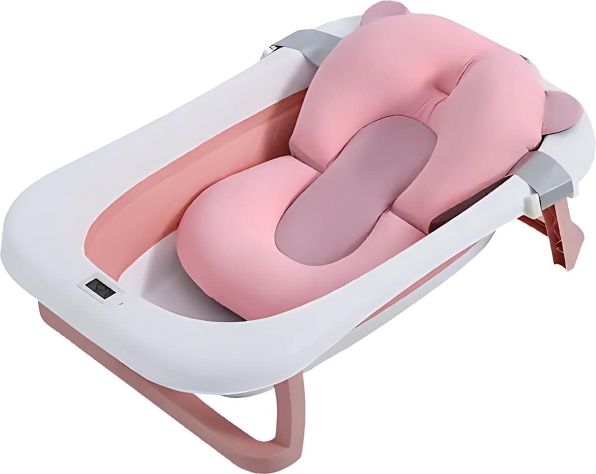 GoudenGracht Baby Bad - Babybad - Babybad met standaard - Opvouwbaar - Digitale Thermometer - Roze (EAN: 8721139670392): **Wat Is Er Eens Zo Goeds aan Dit Babybad**