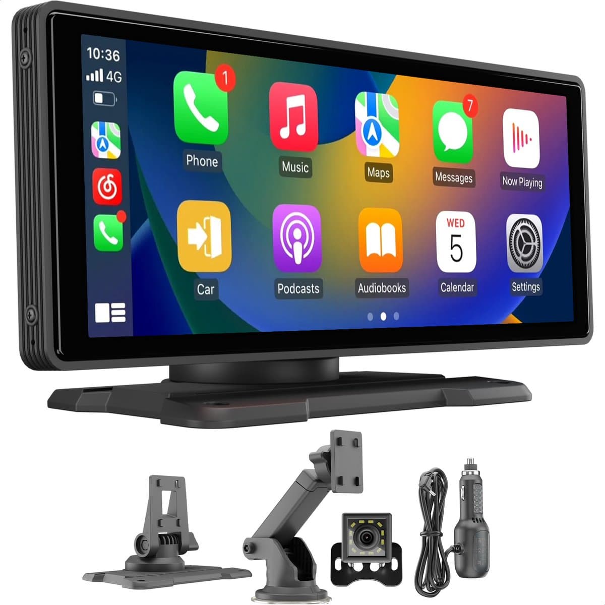 GS Goods Carplay - Carplay Scherm - Apple Carplay - Android Carplay - Touchscreen - Inclusief Achteruitrijcamera - 10 Inch - Zwart (EAN: 8720892458643): **Eerste Indrukken Echt een Gamechanger**